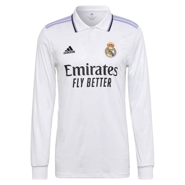 Camiseta Real Madrid Replica Primera Ropa ML 2022 Blanco